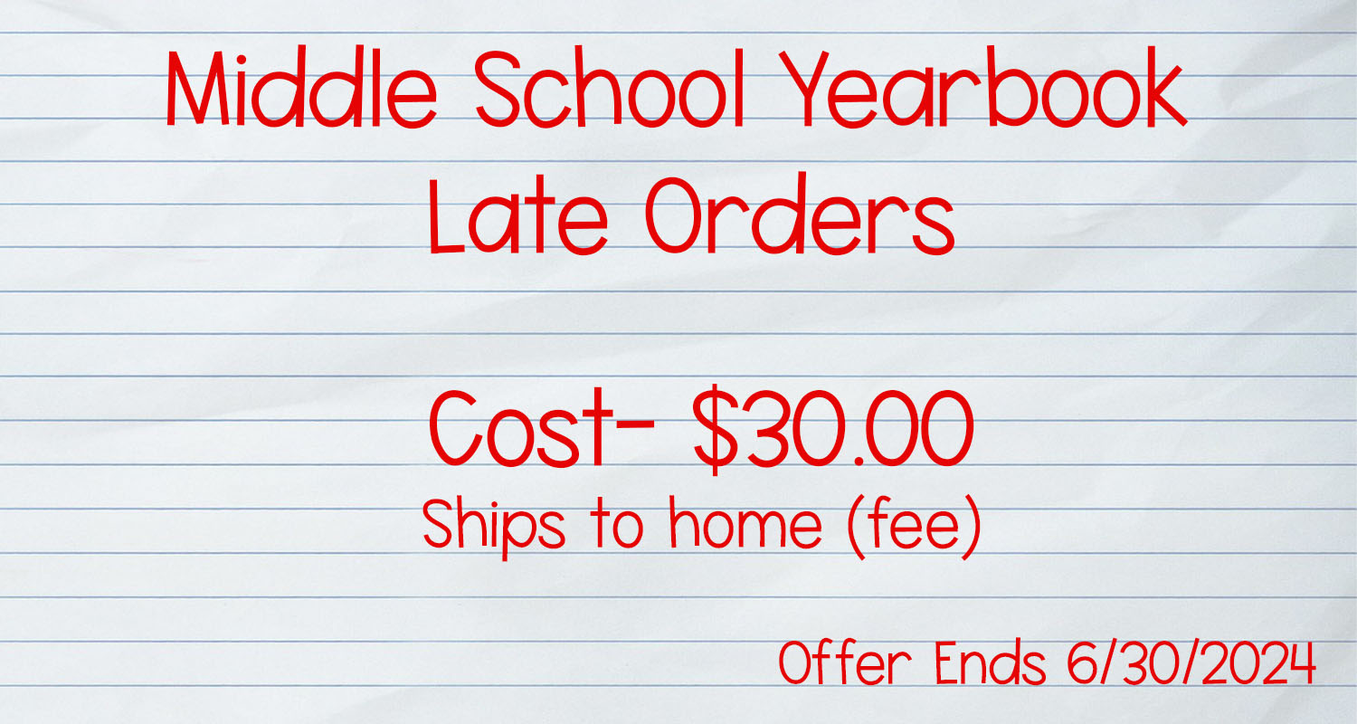 MS Late Yearbook Orders