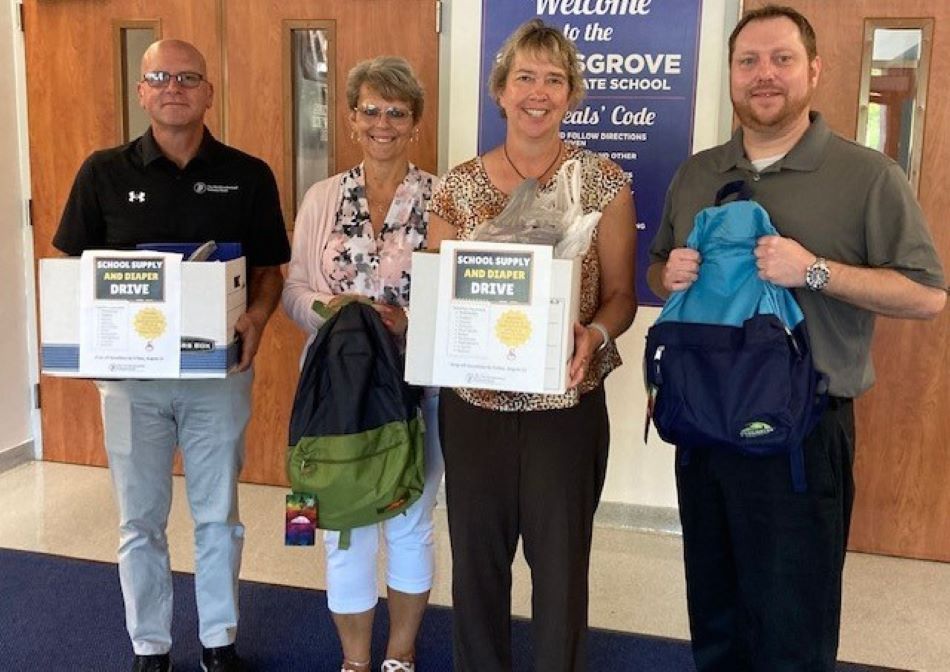 SAIS Donation of School Supplies from Northumberland National Bank