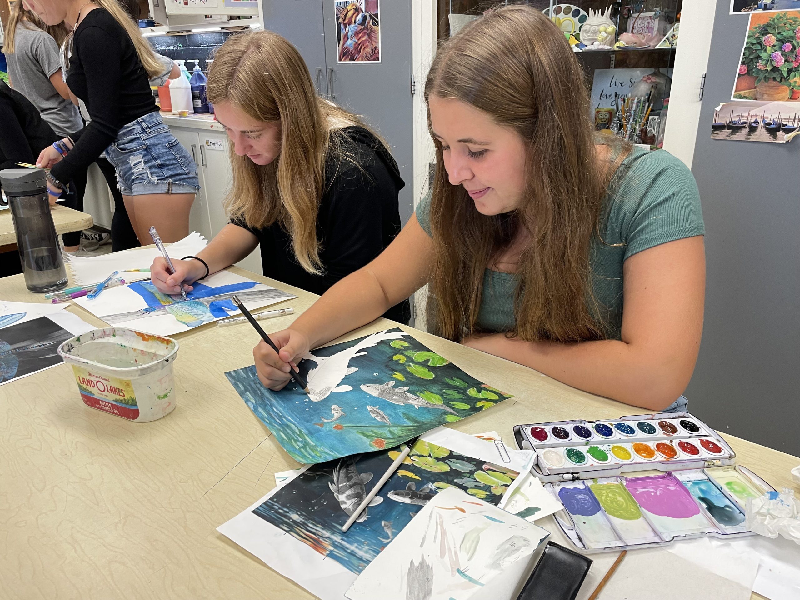 Brushstrokes & Sketches by Maddison & Talia in Drawing and Painting I