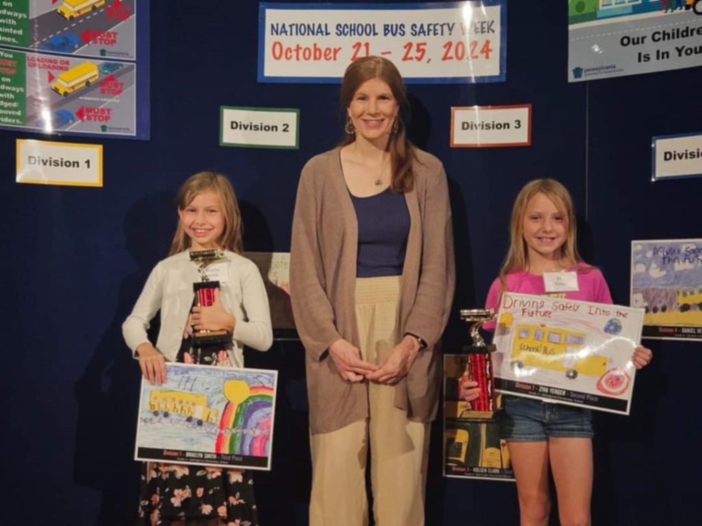 School Bus Safety Art Contest winners