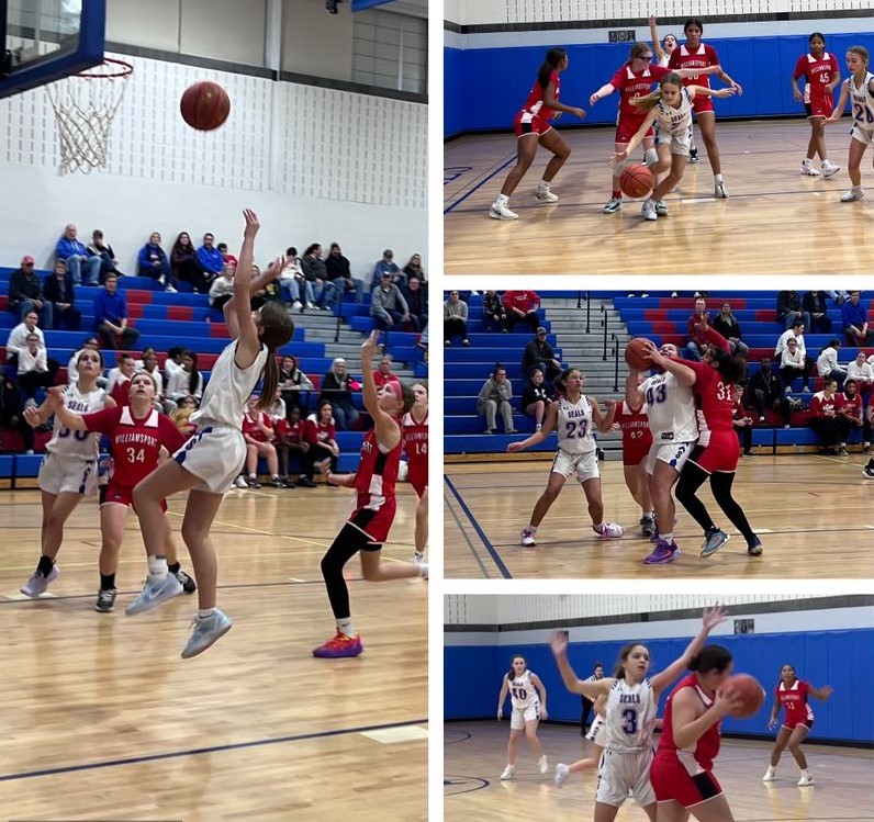 Double Victory – 7th & 8th Grade Girls Basketball Claim the Court against Williamsport!