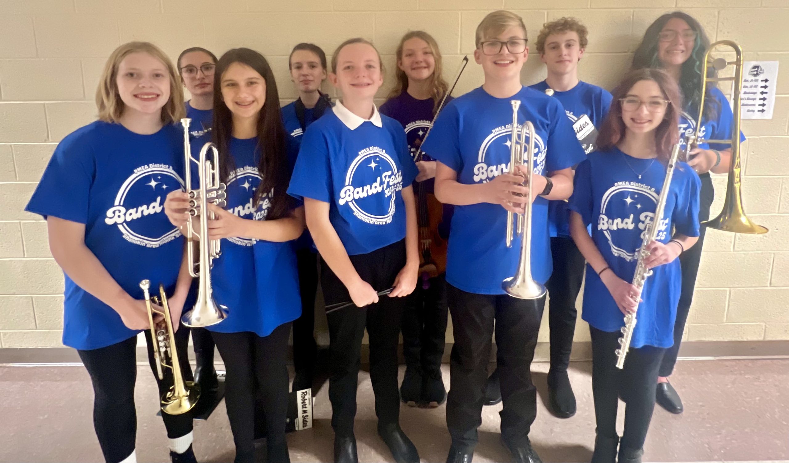 SAMS Students Participated in Band and String Fest @ Shamokin Middle/High School on 11/21/2024