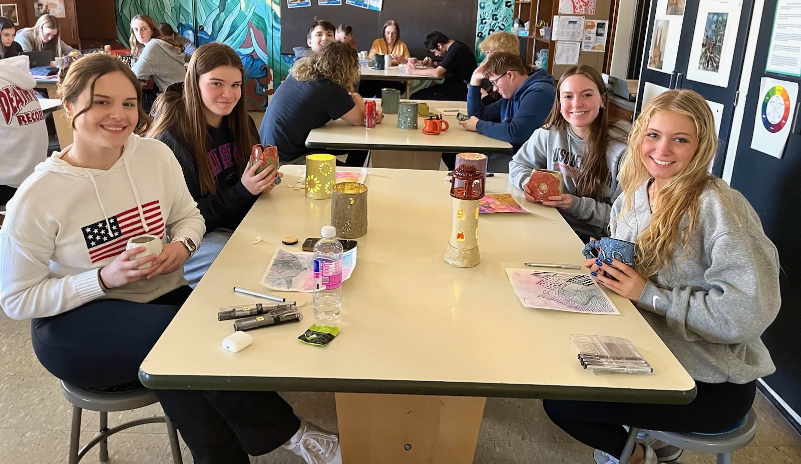 Ceramics 1 Tea Party with Glowing Lanterns!