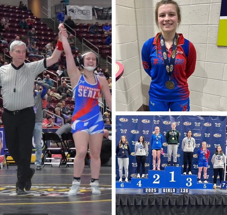 Karissa Springer sets the bar for Seals Girls Wrestlers!  5th Place @ 136 lbs in States!  Congratulations Karissa!